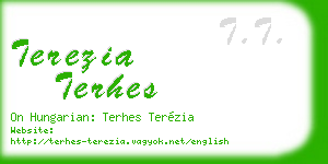 terezia terhes business card